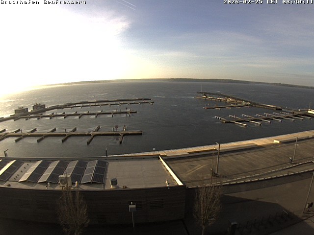 Archiv Foto Webcam Blick auf den Stadthafen und den Senftenberger See