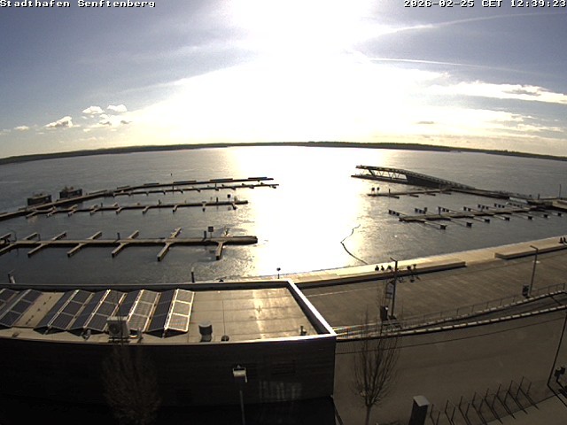 Archiv Foto Webcam Blick auf den Stadthafen und den Senftenberger See