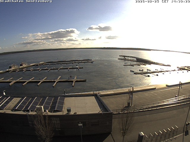 Archiv Foto Webcam Blick auf den Stadthafen und den Senftenberger See