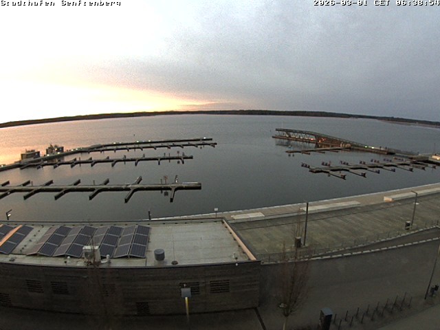 Archiv Foto Webcam Blick auf den Stadthafen und den Senftenberger See