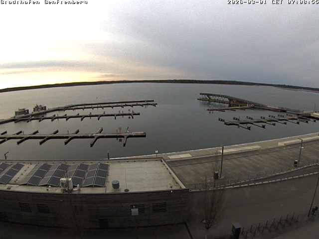 Archiv Foto Webcam Blick auf den Stadthafen und den Senftenberger See