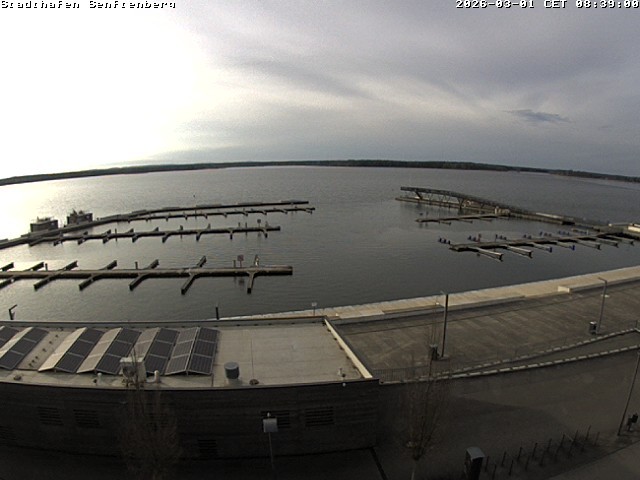Archiv Foto Webcam Blick auf den Stadthafen und den Senftenberger See