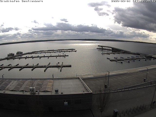 Archiv Foto Webcam Blick auf den Stadthafen und den Senftenberger See