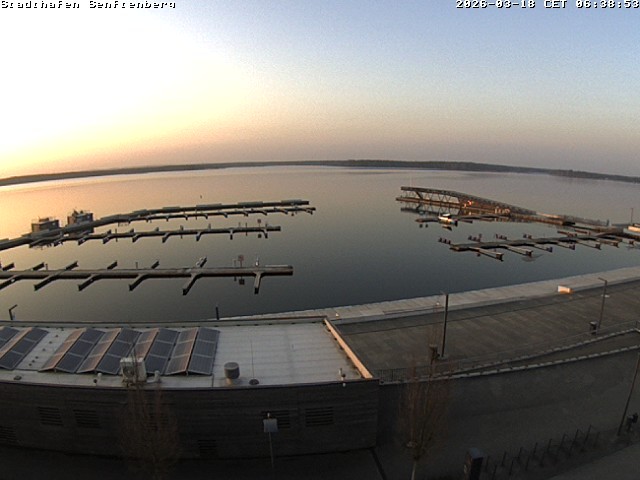 Archiv Foto Webcam Blick auf den Stadthafen und den Senftenberger See