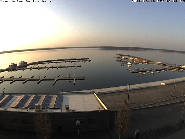 Archiv Foto Webcam Blick auf den Stadthafen und den Senftenberger See