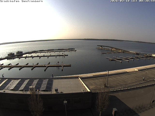 Archiv Foto Webcam Blick auf den Stadthafen und den Senftenberger See