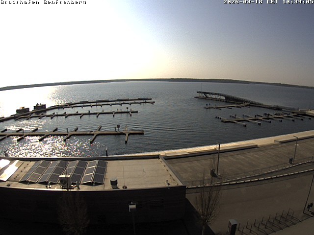 Archiv Foto Webcam Blick auf den Stadthafen und den Senftenberger See