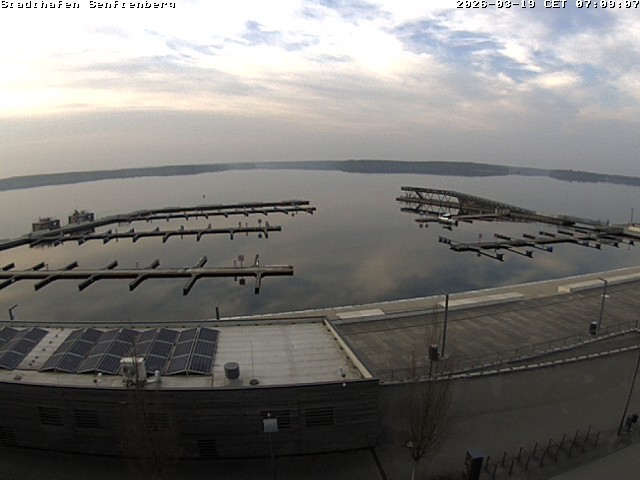 Archiv Foto Webcam Blick auf den Stadthafen und den Senftenberger See