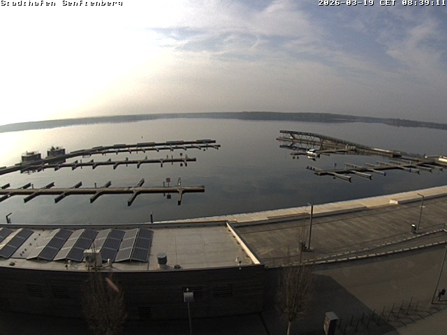 Archiv Foto Webcam Blick auf den Stadthafen und den Senftenberger See