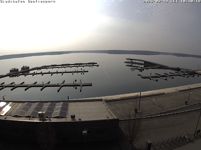 Archiv Foto Webcam Blick auf den Stadthafen und den Senftenberger See