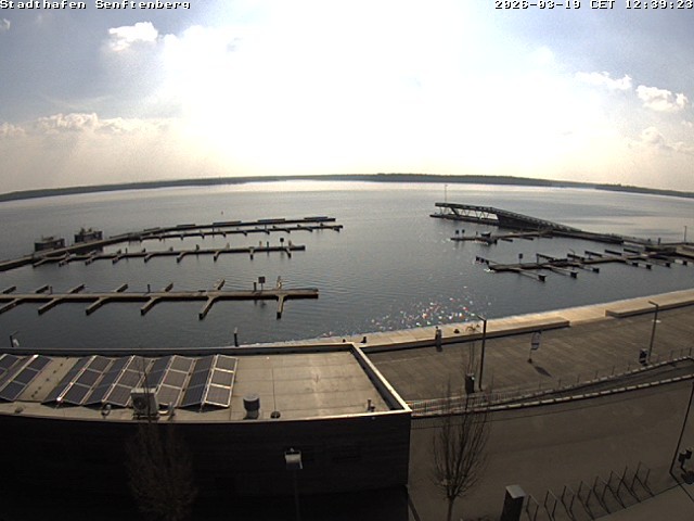 Archiv Foto Webcam Blick auf den Stadthafen und den Senftenberger See