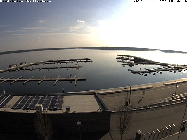Archiv Foto Webcam Blick auf den Stadthafen und den Senftenberger See
