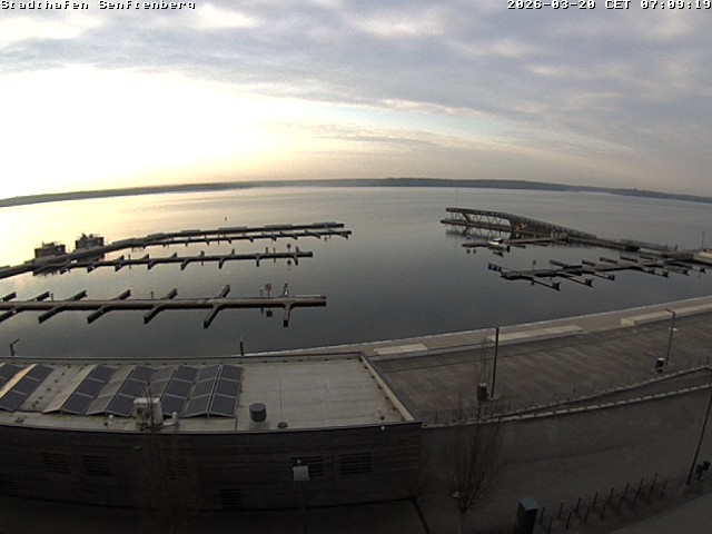 Archiv Foto Webcam Blick auf den Stadthafen und den Senftenberger See