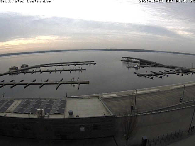 Archiv Foto Webcam Blick auf den Stadthafen und den Senftenberger See