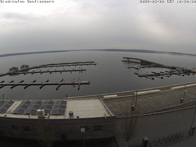 Archiv Foto Webcam Blick auf den Stadthafen und den Senftenberger See