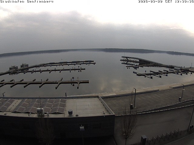 Archiv Foto Webcam Blick auf den Stadthafen und den Senftenberger See