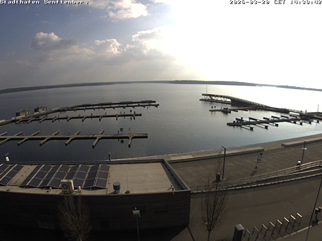 Archiv Foto Webcam Blick auf den Stadthafen und den Senftenberger See