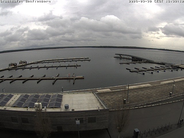 Archiv Foto Webcam Blick auf den Stadthafen und den Senftenberger See