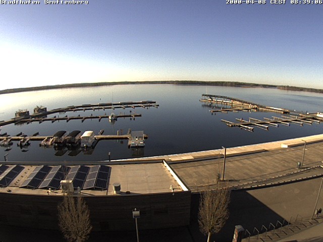 Archiv Foto Webcam Blick auf den Stadthafen und den Senftenberger See