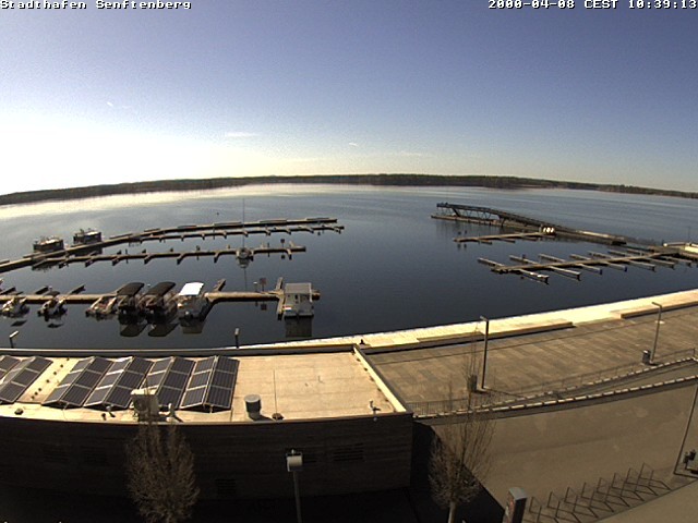 Archiv Foto Webcam Blick auf den Stadthafen und den Senftenberger See