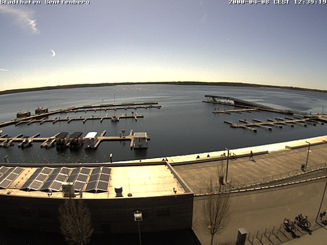 Archiv Foto Webcam Blick auf den Stadthafen und den Senftenberger See