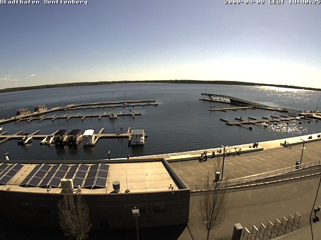 Archiv Foto Webcam Blick auf den Stadthafen und den Senftenberger See