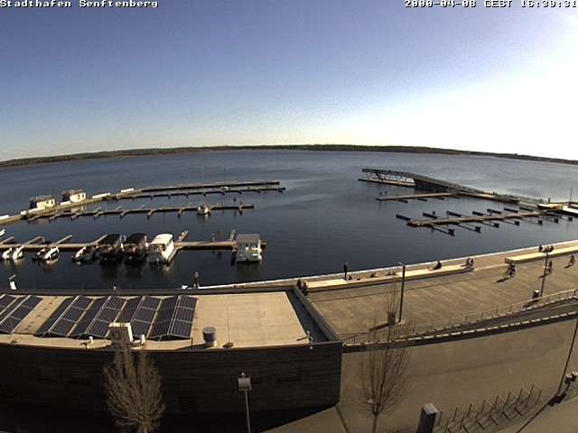 Archiv Foto Webcam Blick auf den Stadthafen und den Senftenberger See