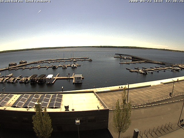 Archiv Foto Webcam Blick auf den Stadthafen und den Senftenberger See