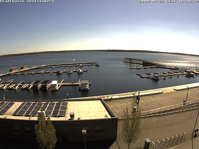 Archiv Foto Webcam Blick auf den Stadthafen und den Senftenberger See