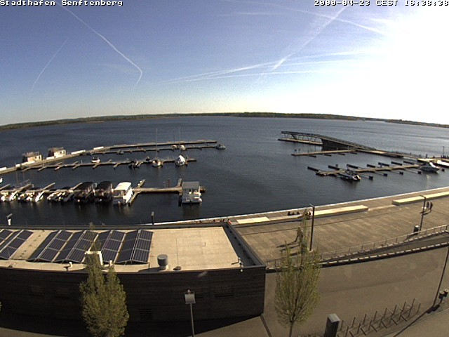 Archiv Foto Webcam Blick auf den Stadthafen und den Senftenberger See