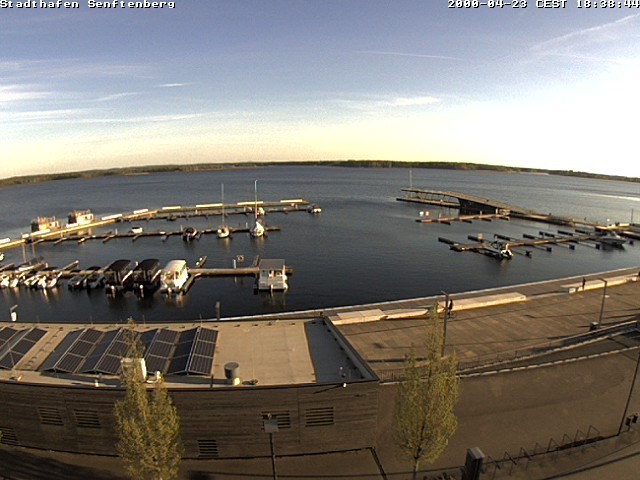 Archiv Foto Webcam Blick auf den Stadthafen und den Senftenberger See