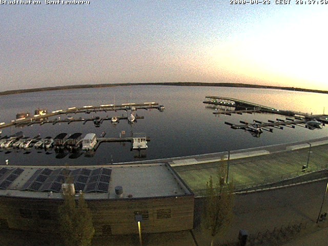 Archiv Foto Webcam Blick auf den Stadthafen und den Senftenberger See