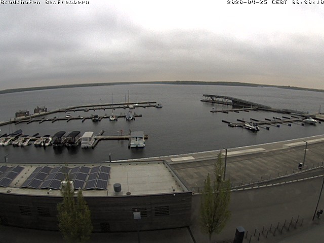 Archiv Foto Webcam Blick auf den Stadthafen und den Senftenberger See