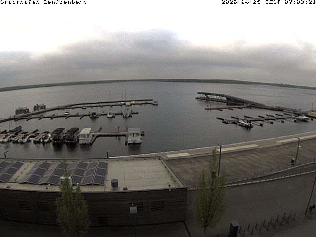 Archiv Foto Webcam Blick auf den Stadthafen und den Senftenberger See