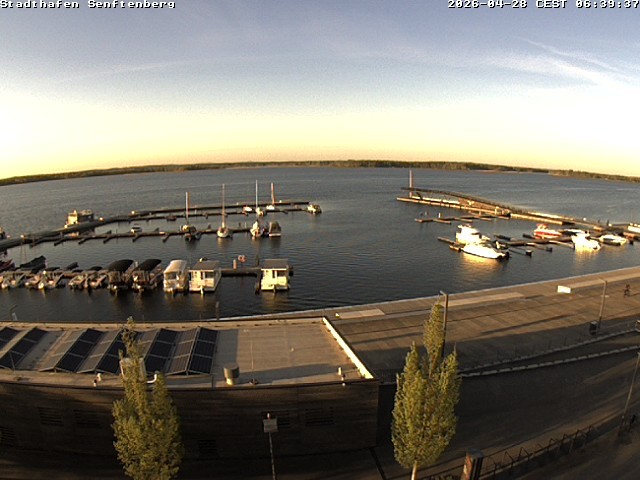 Archiv Foto Webcam Blick auf den Stadthafen und den Senftenberger See