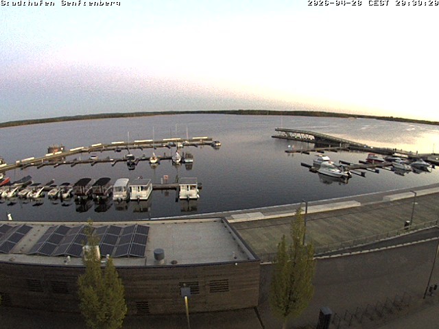 Archiv Foto Webcam Blick auf den Stadthafen und den Senftenberger See