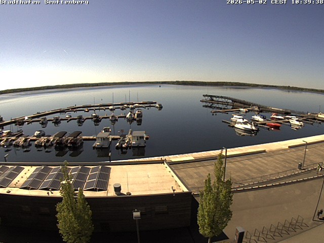 Archiv Foto Webcam Blick auf den Stadthafen und den Senftenberger See