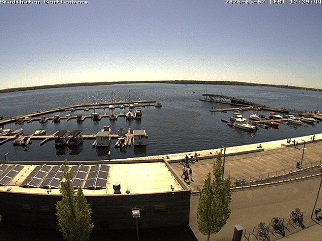 Archiv Foto Webcam Blick auf den Stadthafen und den Senftenberger See