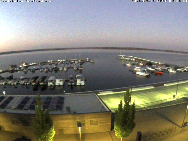 Archiv Foto Webcam Blick auf den Stadthafen und den Senftenberger See