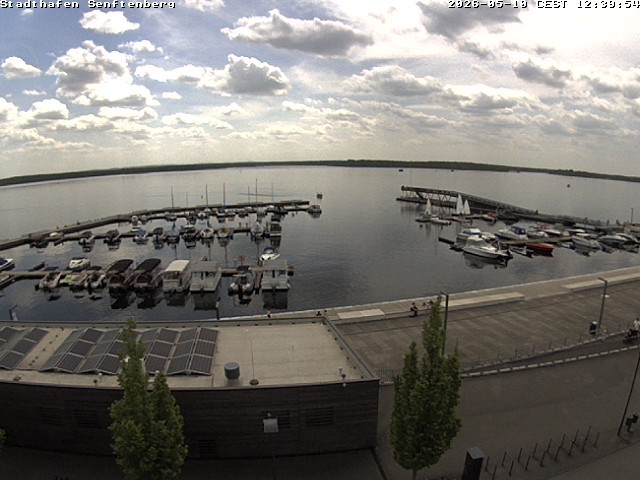 Archiv Foto Webcam Blick auf den Stadthafen und den Senftenberger See