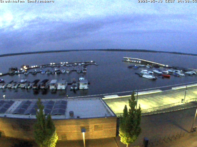 Archiv Foto Webcam Blick auf den Stadthafen und den Senftenberger See