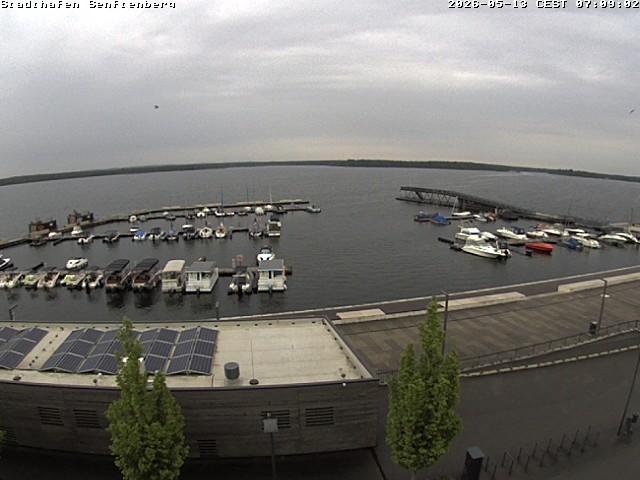 Archiv Foto Webcam Blick auf den Stadthafen und den Senftenberger See