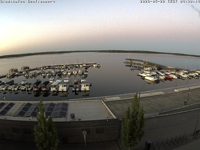 Archiv Foto Webcam Blick auf den Stadthafen und den Senftenberger See
