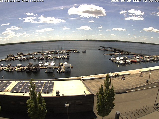 Archiv Foto Webcam Blick auf den Stadthafen und den Senftenberger See