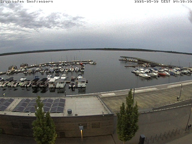 Archiv Foto Webcam Blick auf den Stadthafen und den Senftenberger See