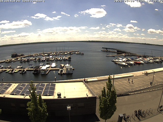 Archiv Foto Webcam Blick auf den Stadthafen und den Senftenberger See