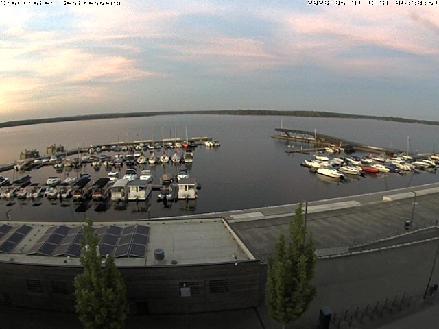 Archiv Foto Webcam Blick auf den Stadthafen und den Senftenberger See
