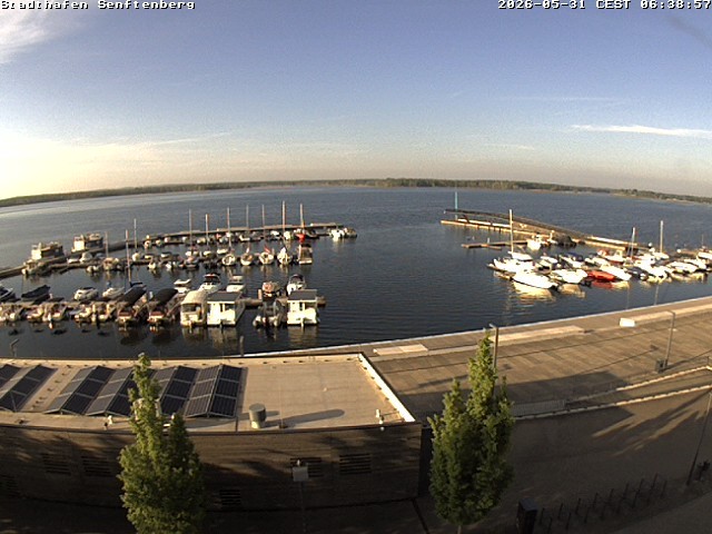 Archiv Foto Webcam Blick auf den Stadthafen und den Senftenberger See