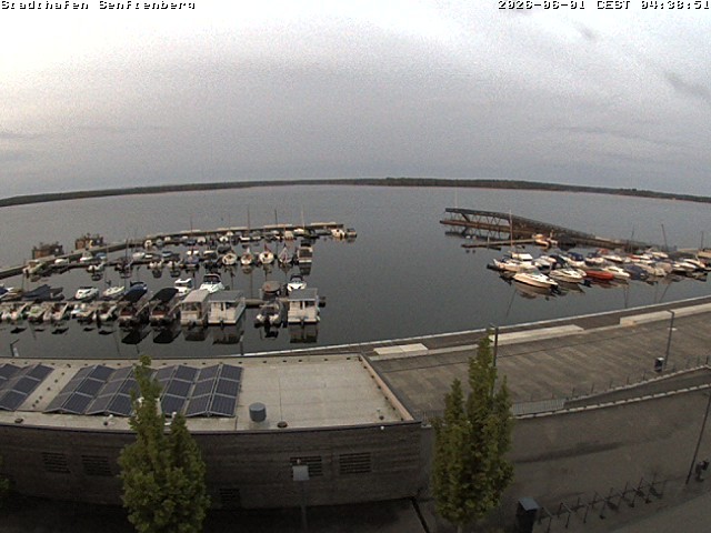 Archiv Foto Webcam Blick auf den Stadthafen und den Senftenberger See