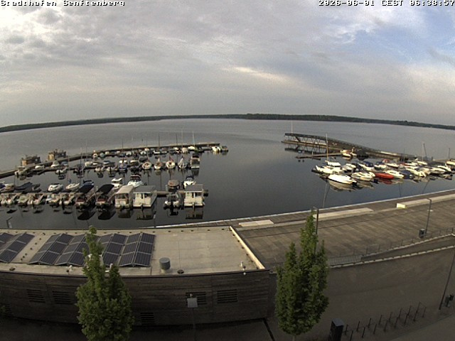 Archiv Foto Webcam Blick auf den Stadthafen und den Senftenberger See